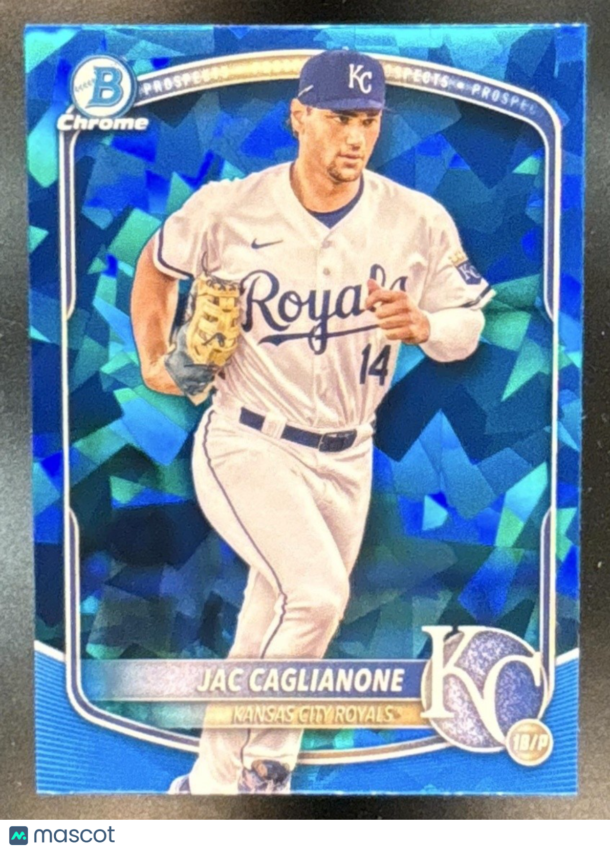 2025 Bowman Sapphire Jac Caglianone Chrome Prospects #BCP-103 Kansas City Royals