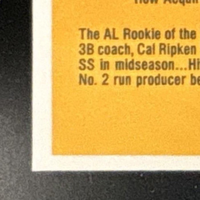 1983 Donruss Cal Ripken #279 Baltimore Orioles