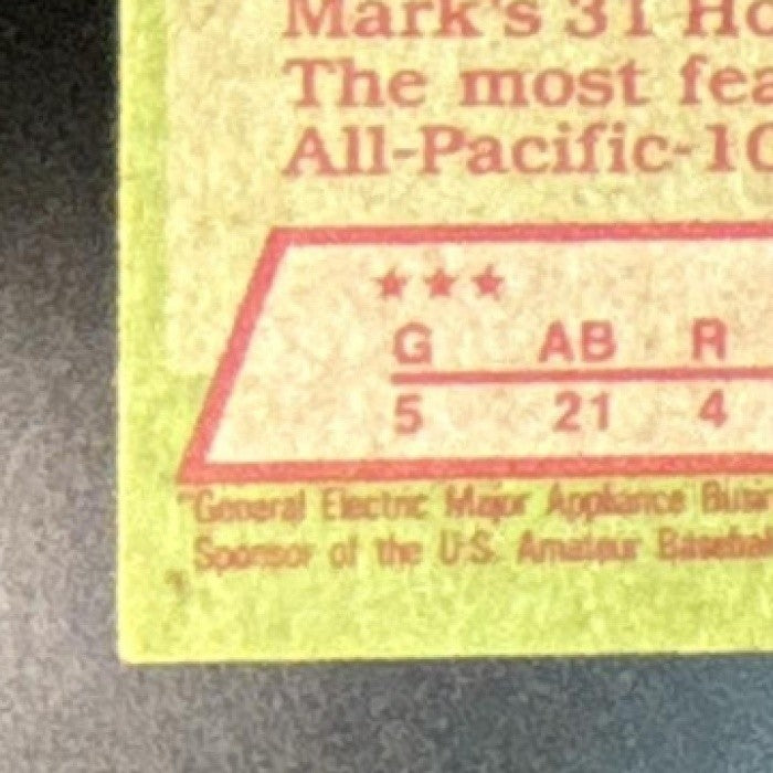 1985 Topps Mark McGwire - #401 RC