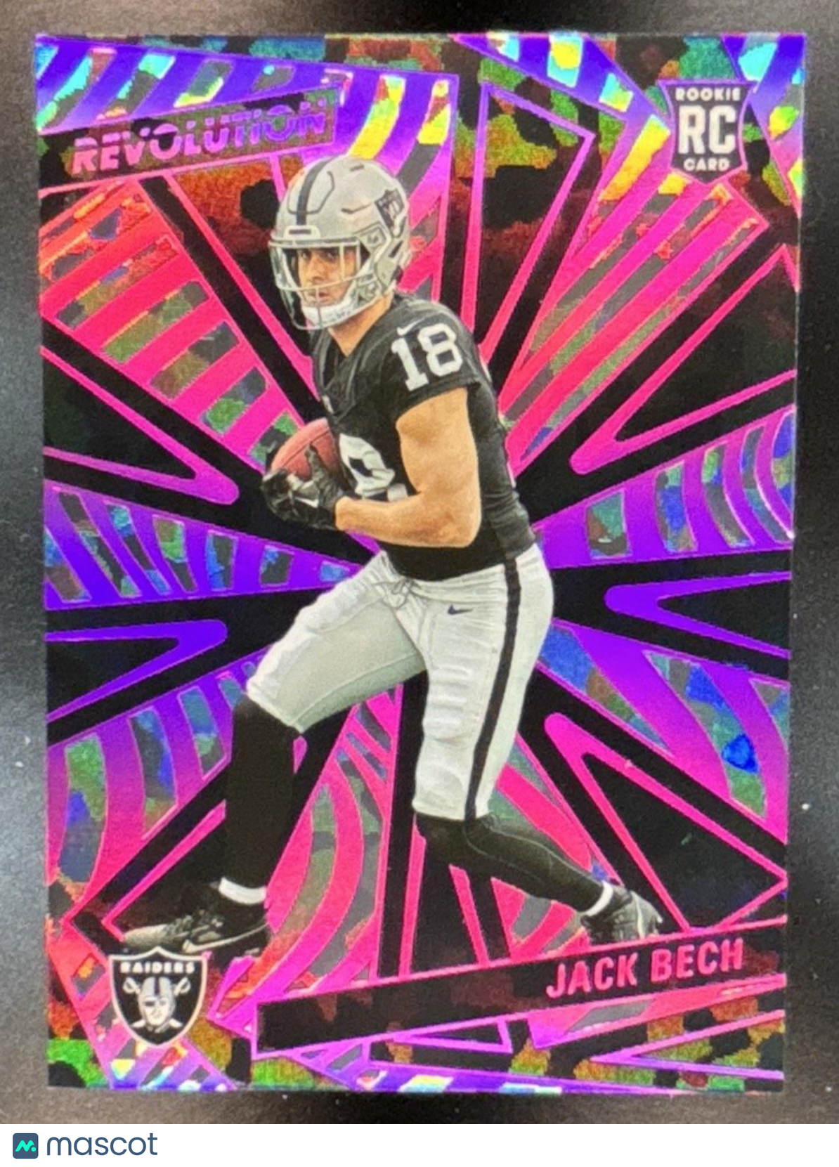 2025 Panini Revolution Jack Bech Rookies /35 #213 RC Las Vegas Raiders