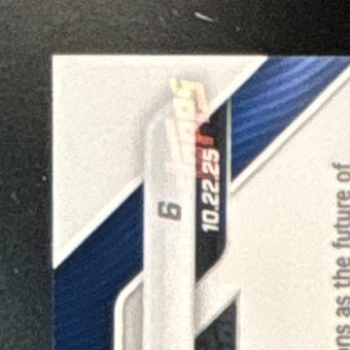 2025-26 Topps Now Cooper Flagg #6 RC Dallas Mavericks