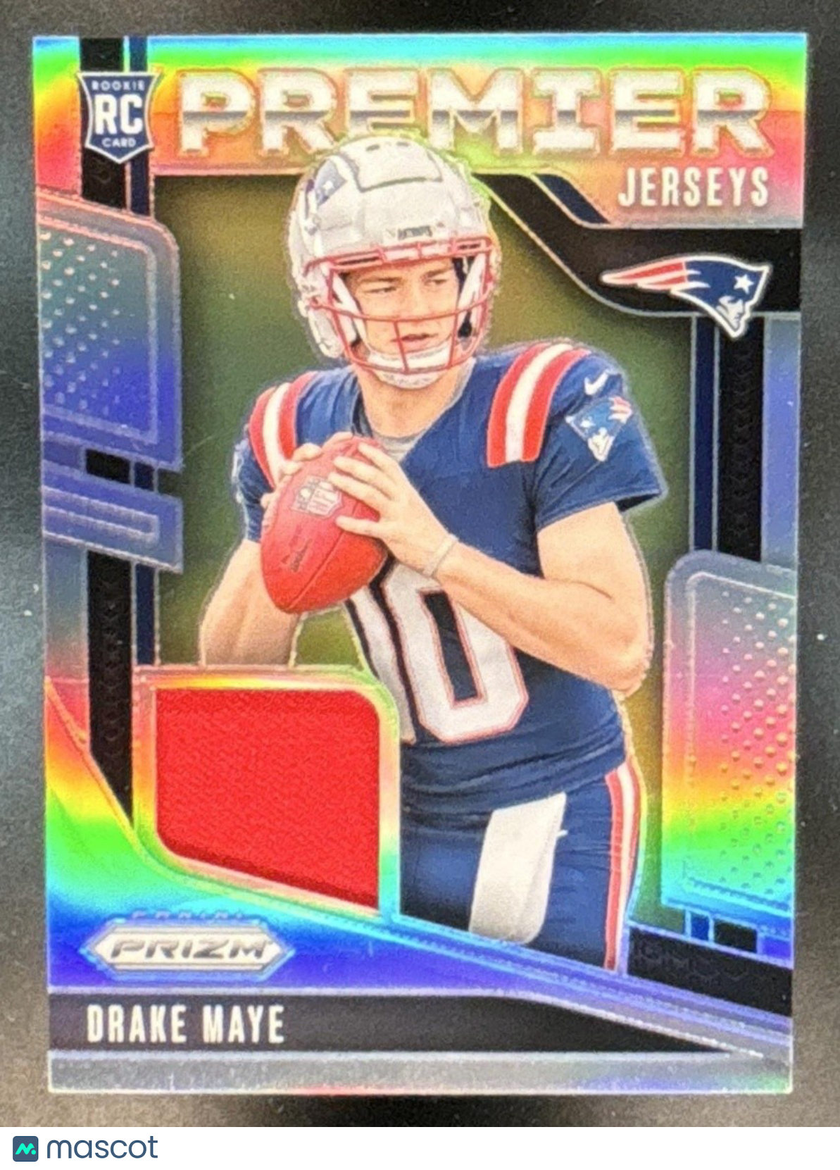 2024 Panini Prizm Drake Maye Premier Jerseys #PJ-DME MEM RC New England Patriots