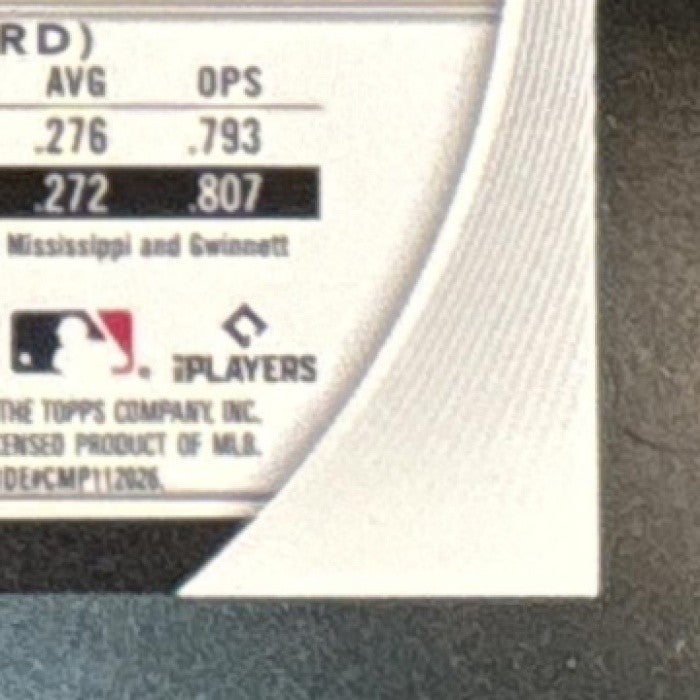 2025 Bowman Chrome Sapphire Drake Baldwin #75 RC Atlanta Braves