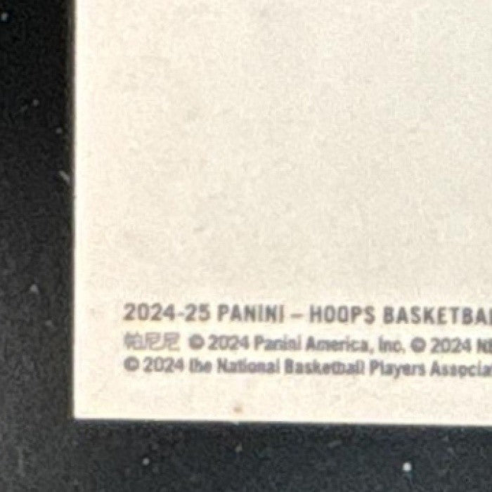 2024-25 Panini Hoops Stephon Castle Rookie Greetings #13 RC San Antonio Spurs