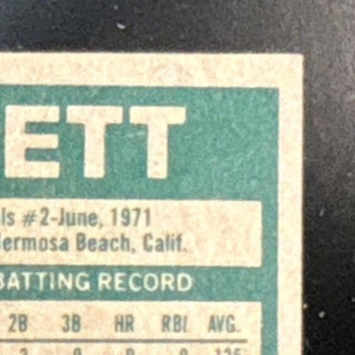 1977 Topps George Brett #580 All-Star Kansas City Royals