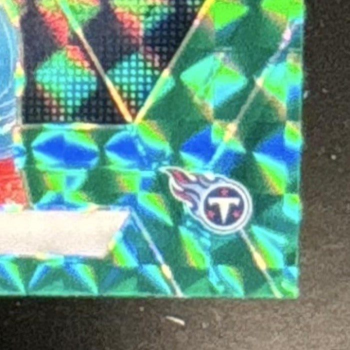 2025 Panini Mosaic Cam Ward Rookies Green Prizm #382 RC Tennessee Titans