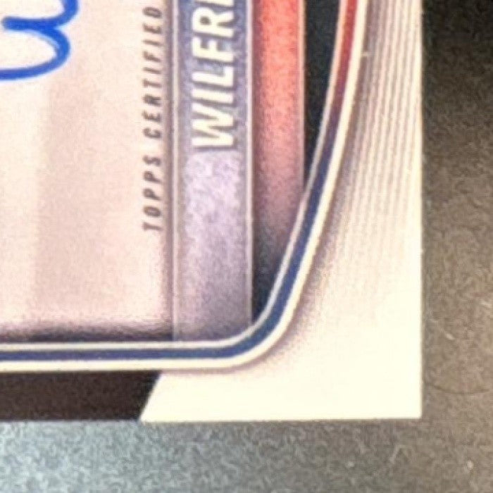 2025 Bowman Chrome Wilfri De La Cruz Auto #CPA-WD 1st Prospect Chicago Cubs