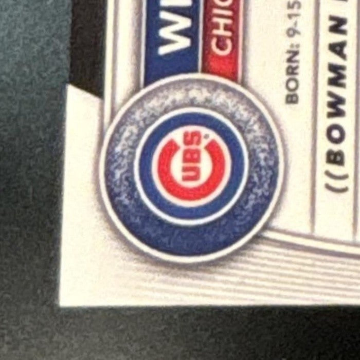 2025 Bowman Chrome Wilfri De La Cruz Auto #CPA-WD 1st Prospect Chicago Cubs