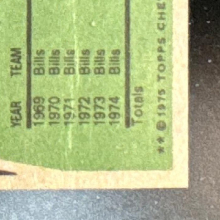 1975 Topps O.J. Simpson #500 Buffalo Bills