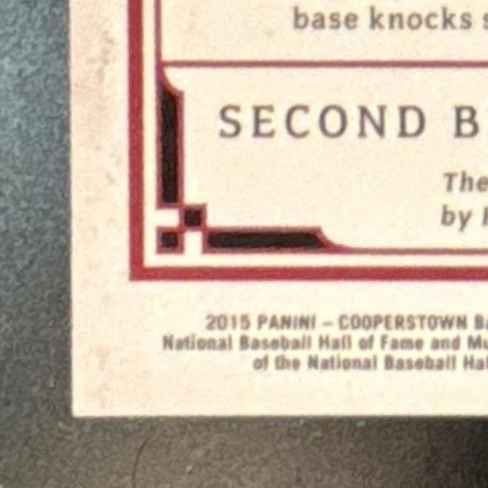 2015 Panini Cooperstown Nap Lajoie Etched in Silver Gem Ruby /15 #51