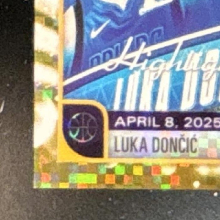 2025-26 Topps Hoops Luka Doncic Pixel Burst Gold /50 #269 Los Angeles Lakers
