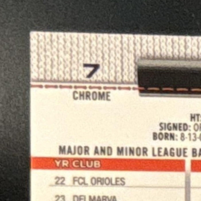 2026 Topps Chrome Samuel Basallo Image Variation Green /99 #7 RC Orioles