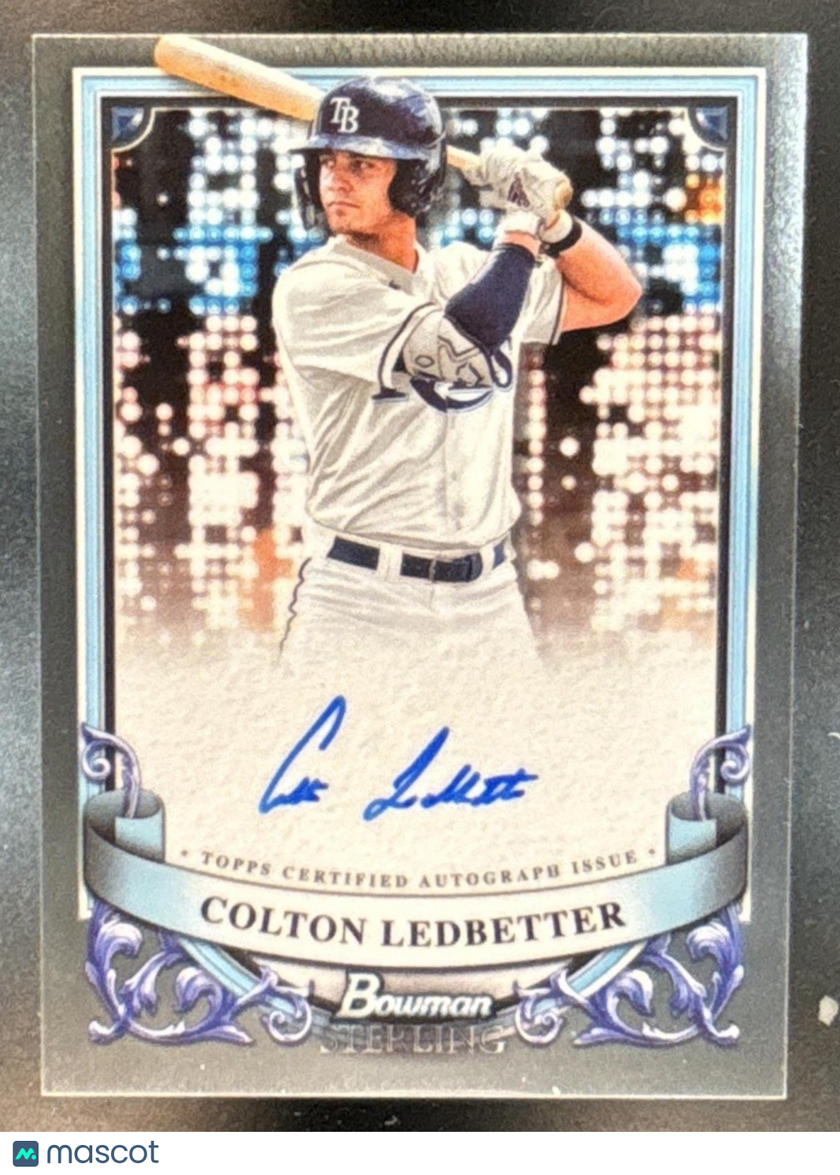 2024 Bowman Sterling Colton Ledbetter Prospect Auto #PA-CL Tampa Bay Rays