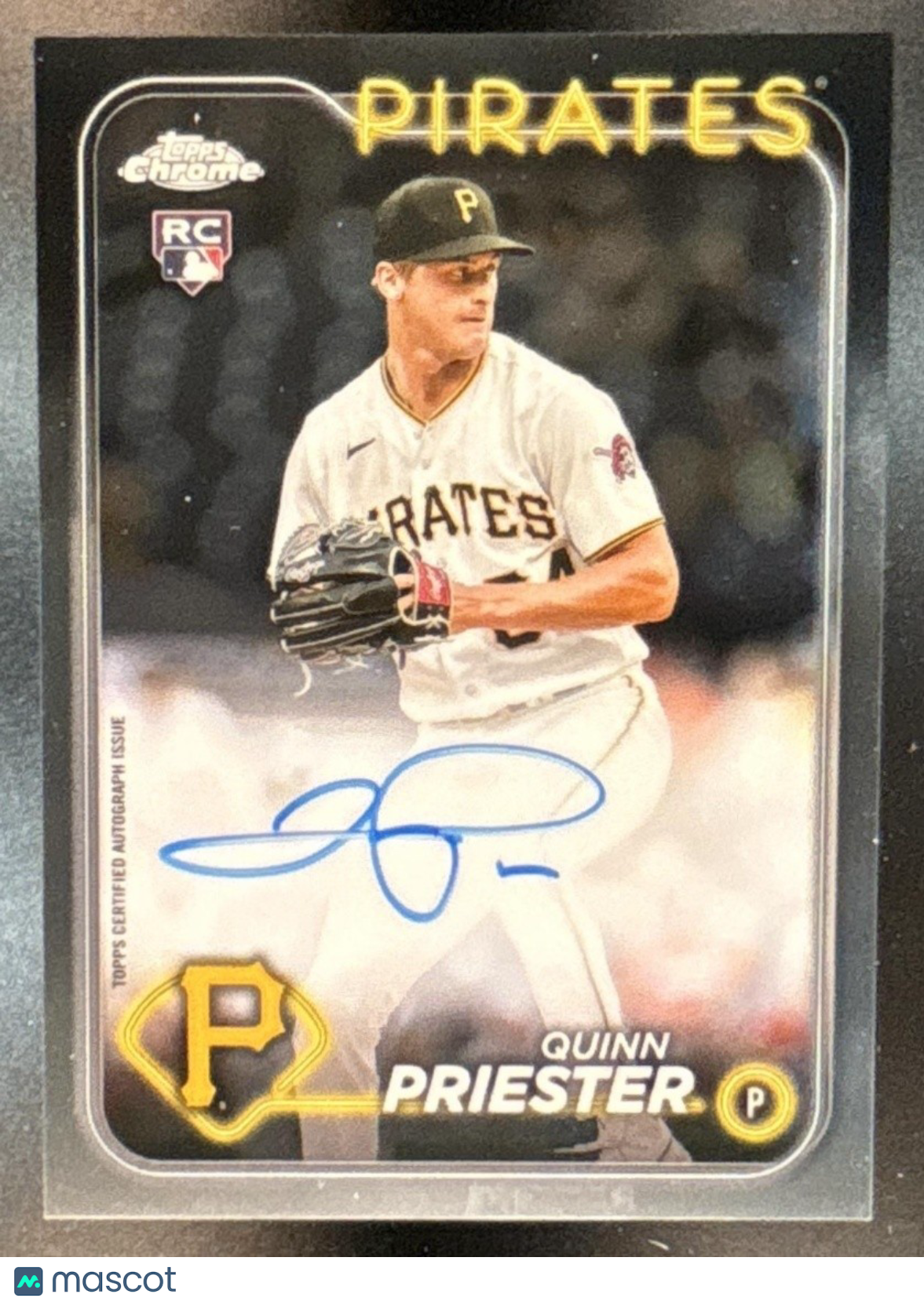 2024 Topps Chrome Quinn Priester Rookie Auto #RA-QP RC Pittsburgh Pirates