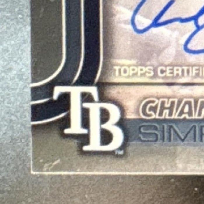 2025 Topps Chrome Chandler Simpson Rookie Auto #RA-CSI RC Tampa Bay Rays