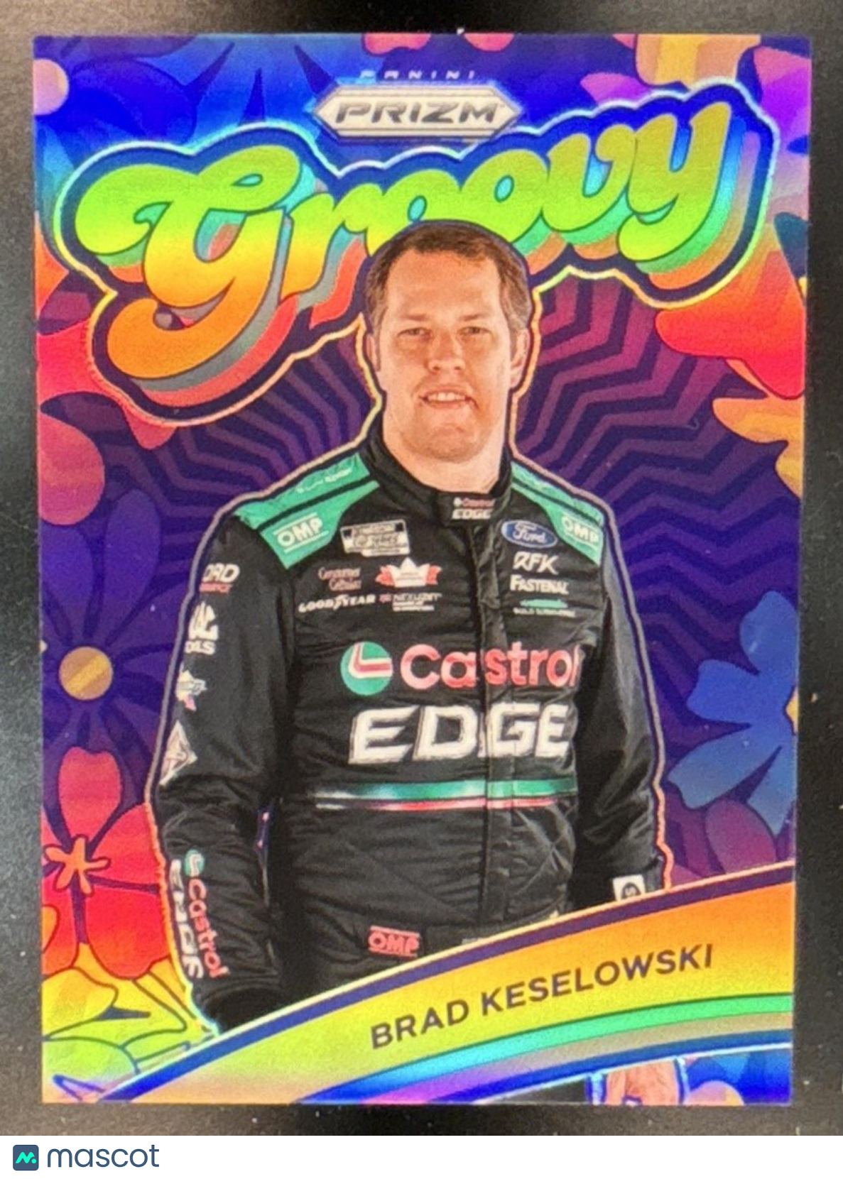 2024 Panini Prizm Brad Keselowski Groovy Gold Prizms /10 #9