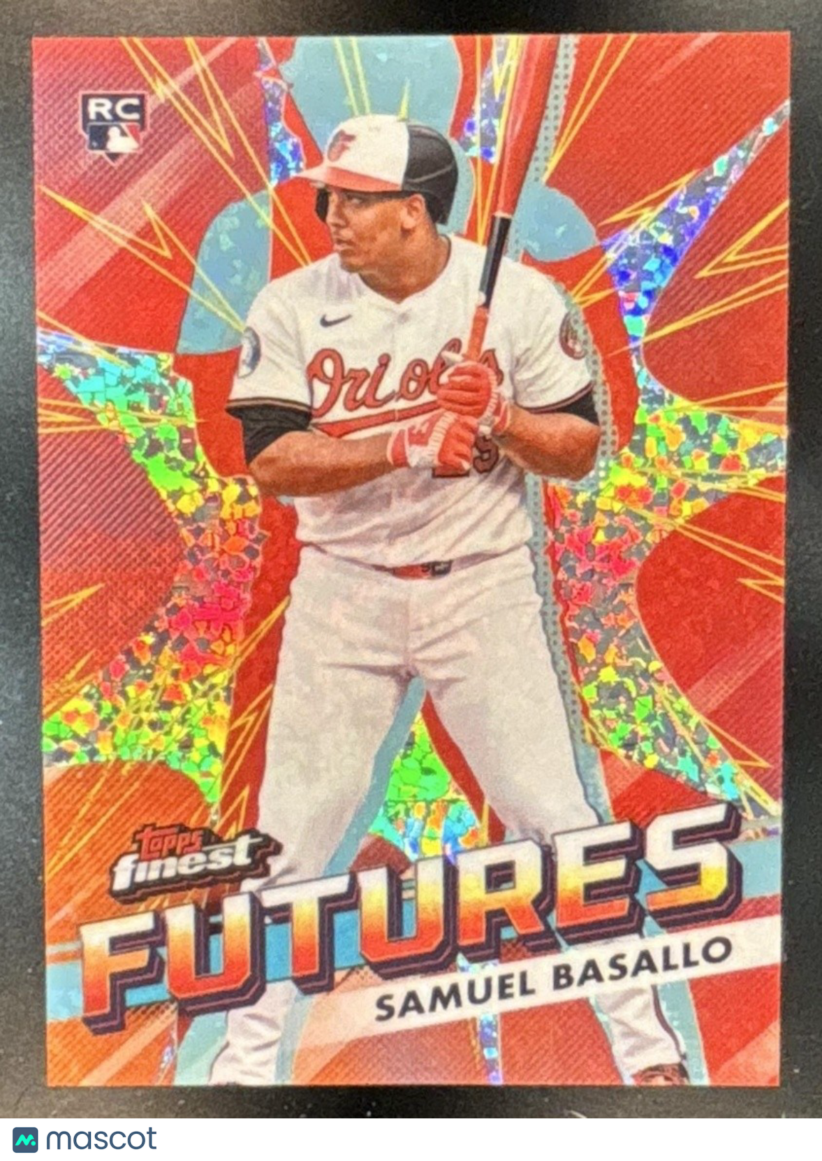 2026 Topps Finest Samuel Basallo Futures Mini-Diamond RC Baltimore Orioles