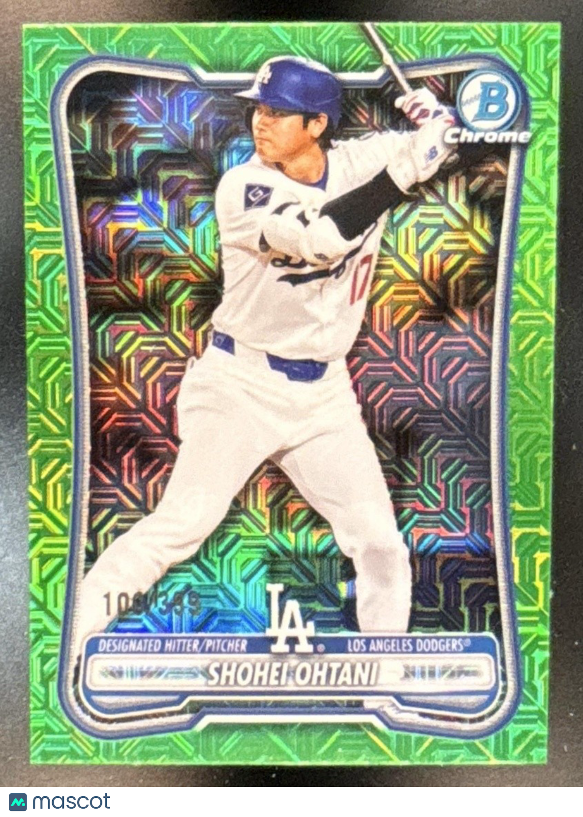 2026 Bowman Mega Box Shohei Ohtani Chrome Neon Green Mojo /399 #52 Dodgers