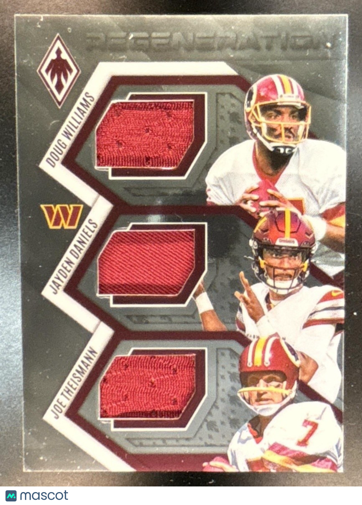 2025 Phoenix Doug Williams Jayden Daniels Joe Theismann Regeneration Patch /299
