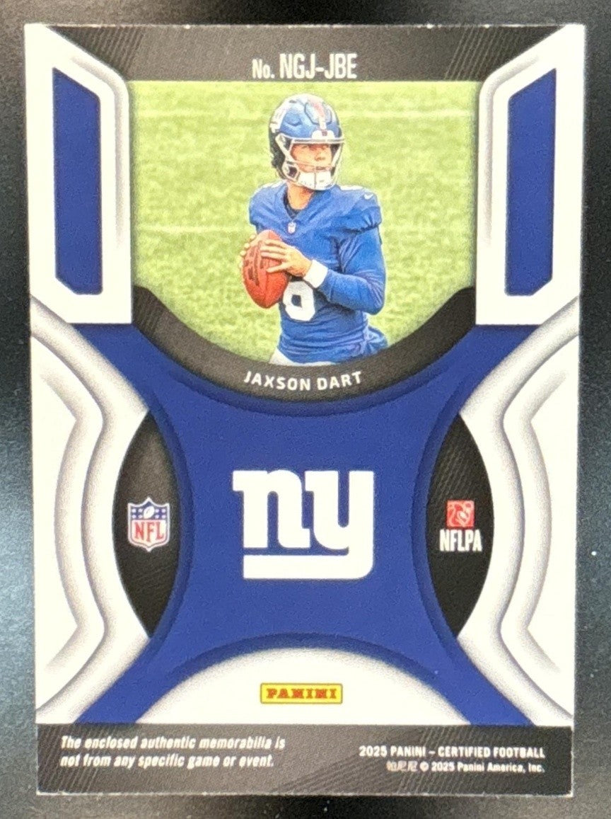 2025 Panini Certified Jaxson Dart New Generation Jerseys Mirror Purple /399 RC