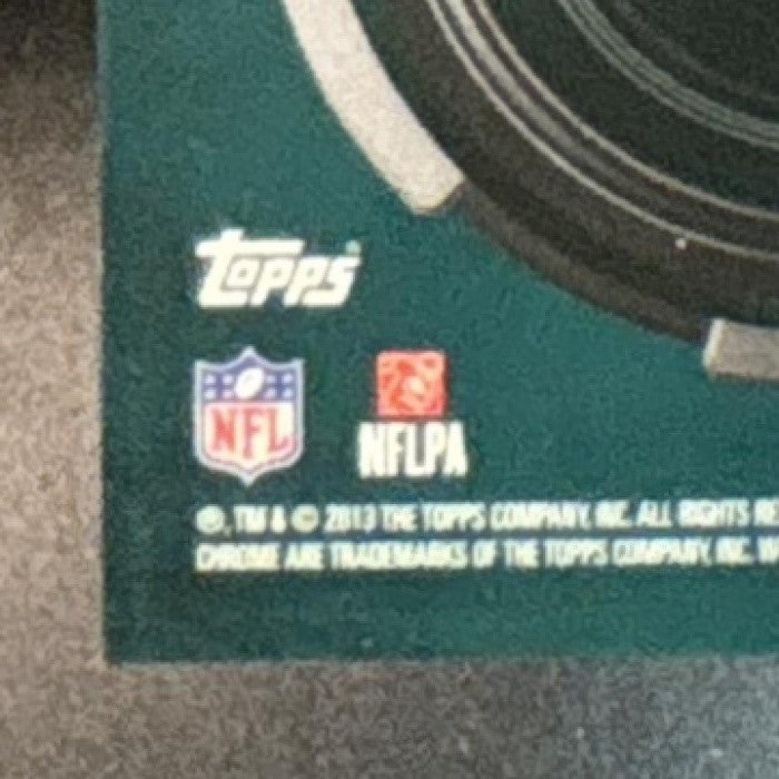 2013 Topps Chrome Zach Ertz Rookie Relics #RR-ZE RC Philadelphia Eagles
