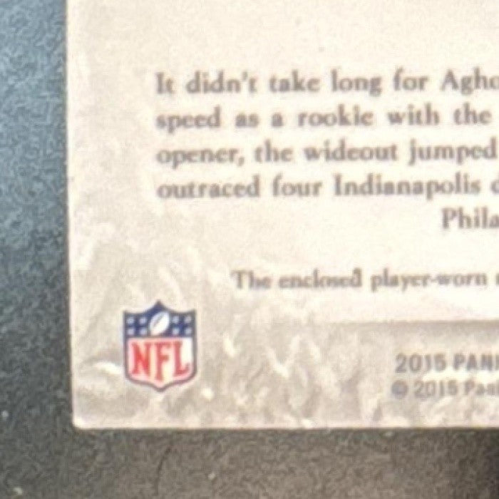 2015 Crown Royale Nelson Agholor Heirs to the Throne Die Cut Relics /499 MEM RC