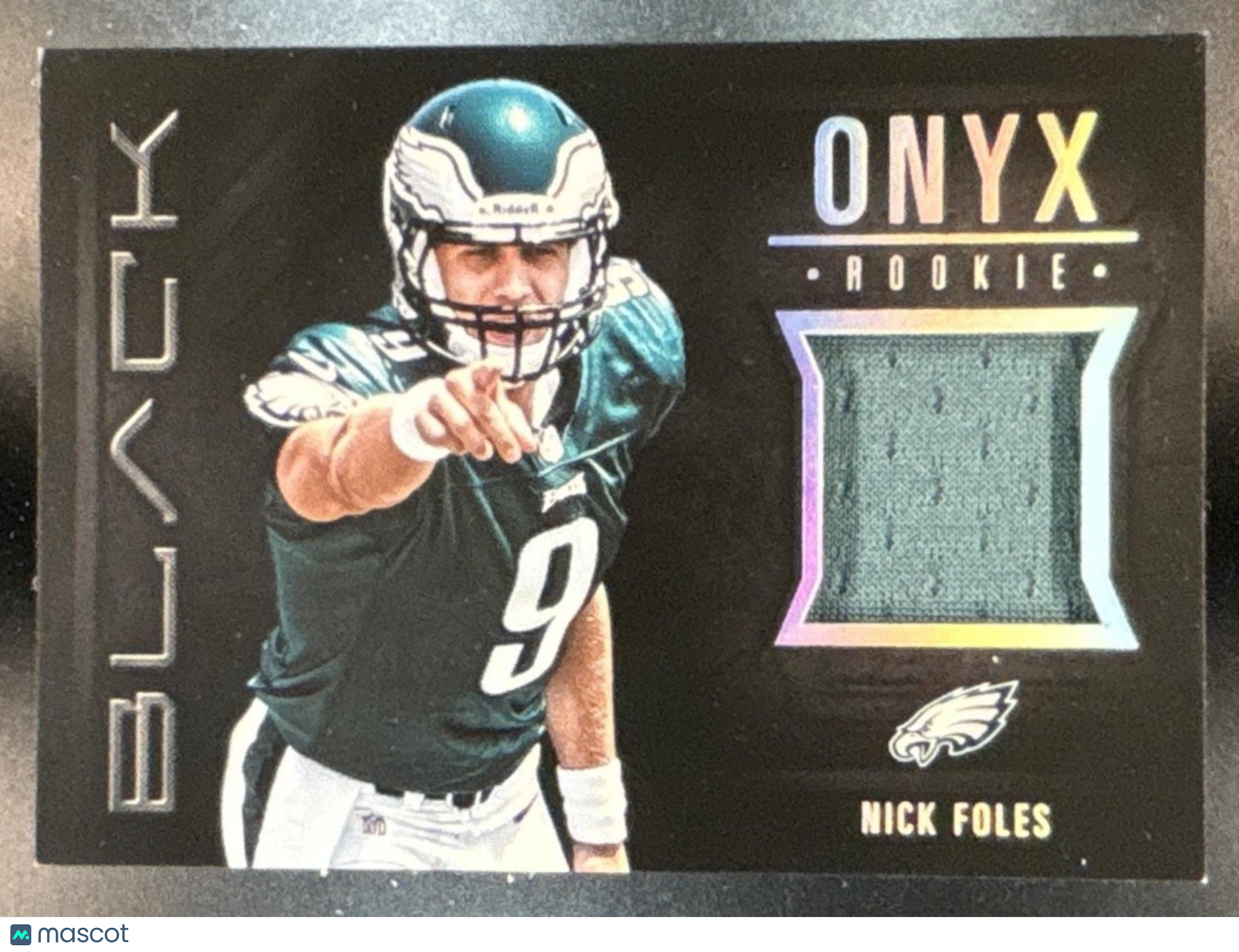 2012 Panini Black Nick Foles Onyx Rookie Materials /299 #18 RC Eagles