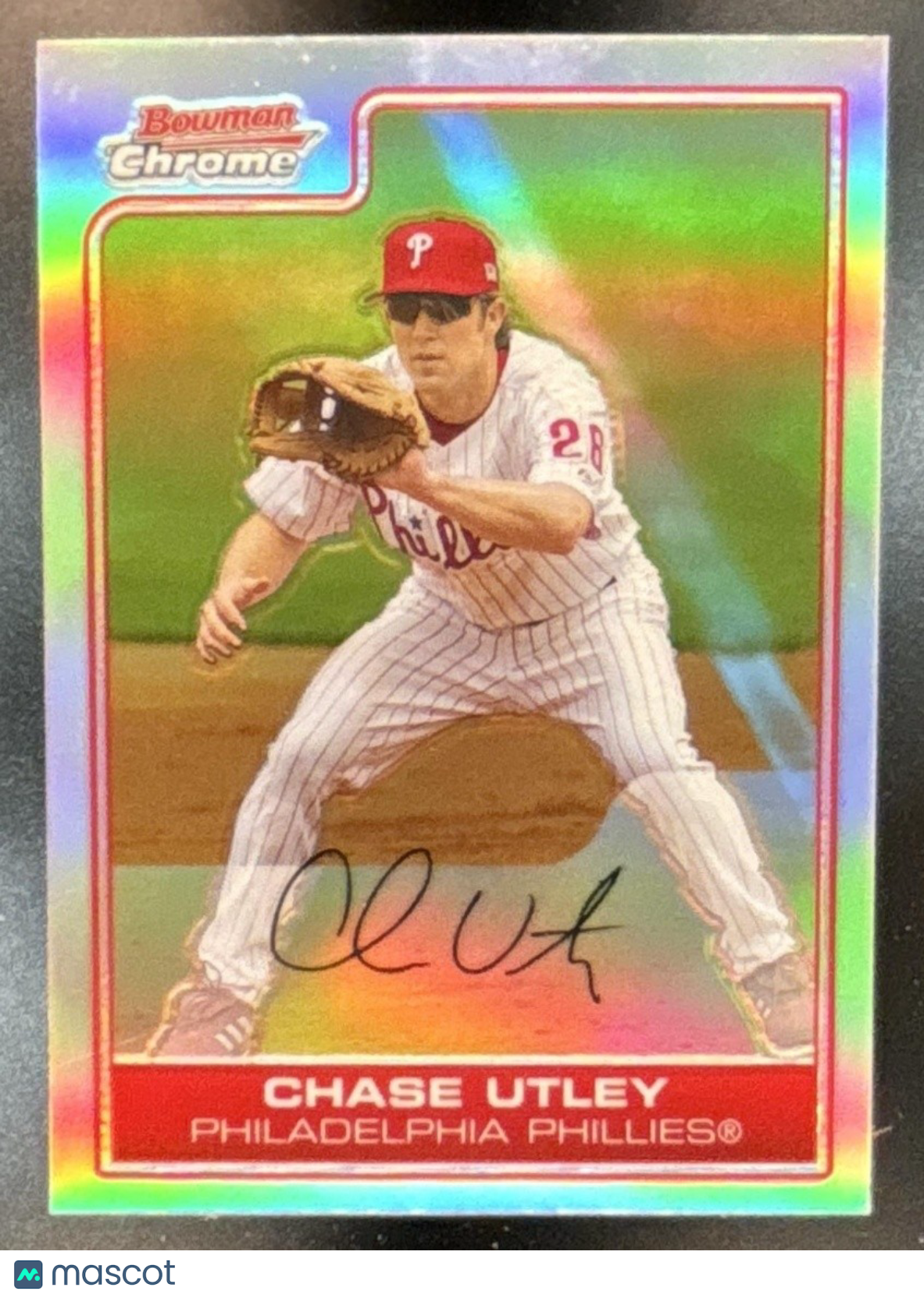 2006 Bowman Chrome Chase Utley Refractor #170 Philadelphia Phillies