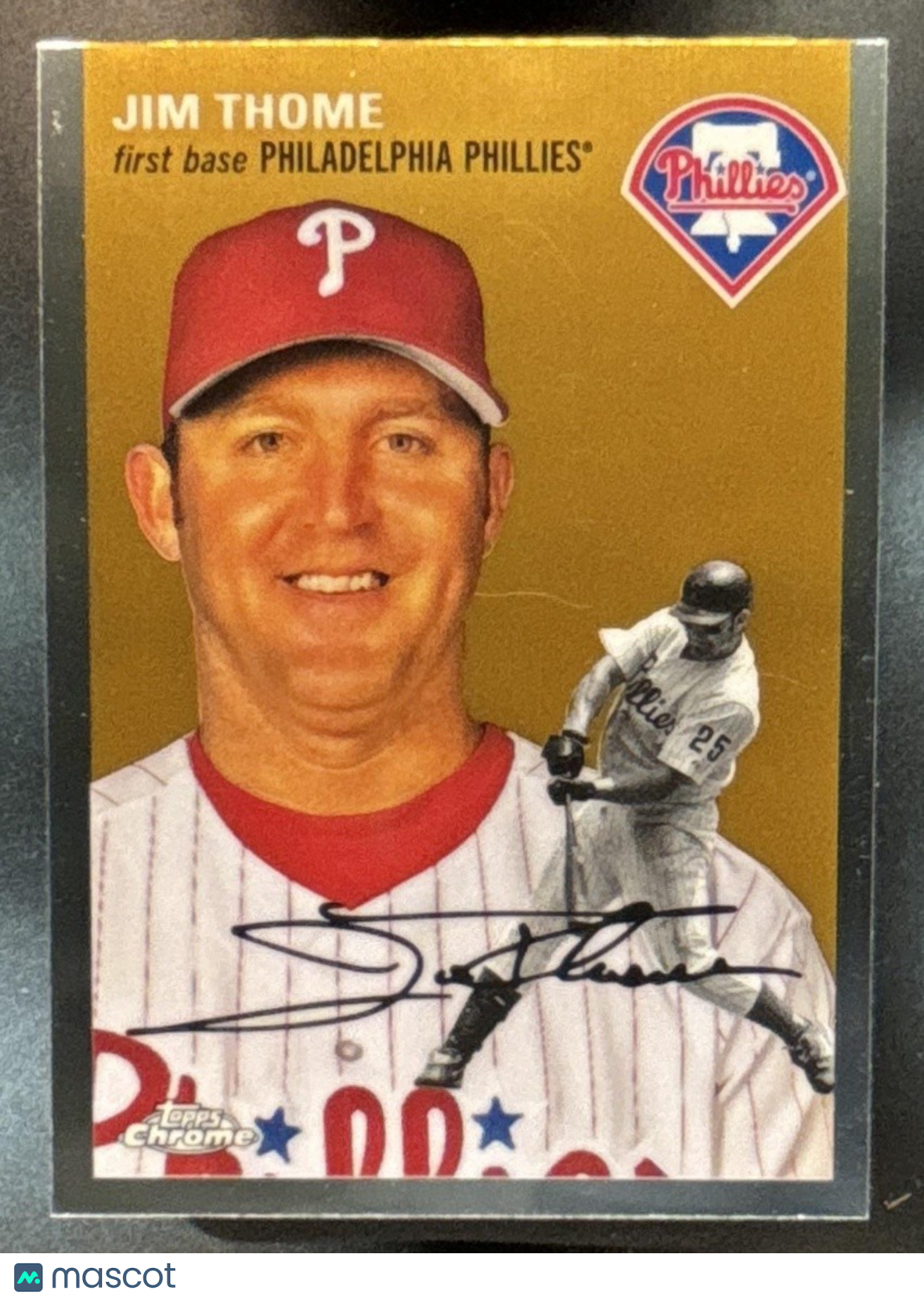 2023 Topps Chrome Platinum Anniversary Jim Thome #486 Philadelphia Phillies