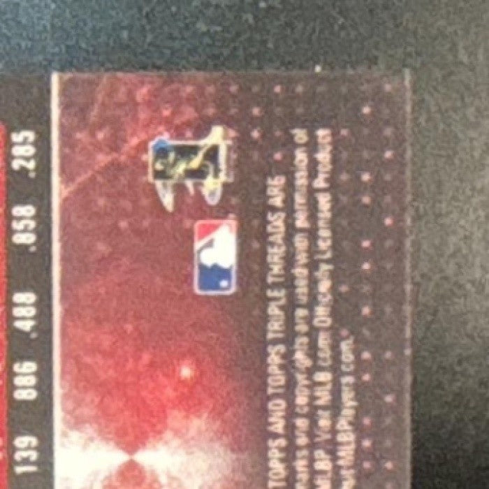 2015 Topps Triple Threads Chase Utley Amethyst /354 #54 Philadelphia Phillies
