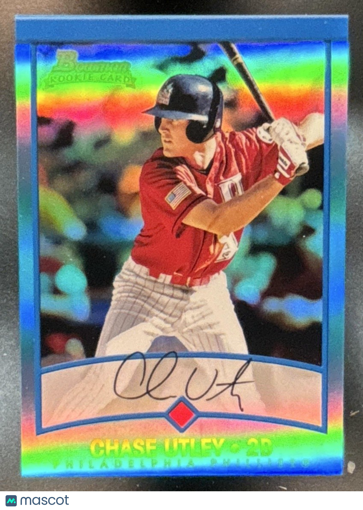2013 Bowman Platinum Chase Utley Rookie Reprints Blue Sapphire #BDP69 Phillies