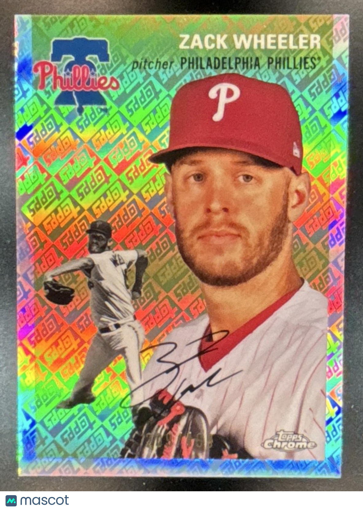 2023 Topps Chrome Platinum Anniversary Zack Wheeler #379 Philadelphia Phillies