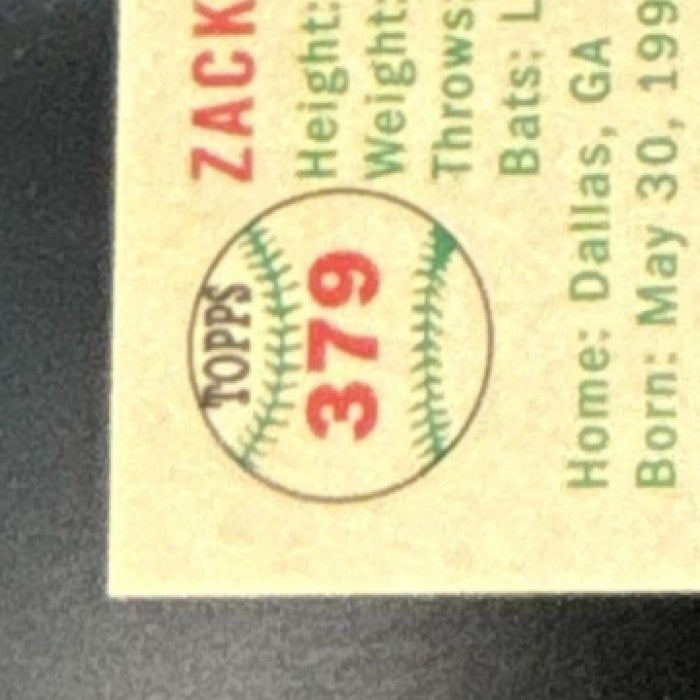 2023 Topps Chrome Platinum Anniversary Zack Wheeler #379 Philadelphia Phillies