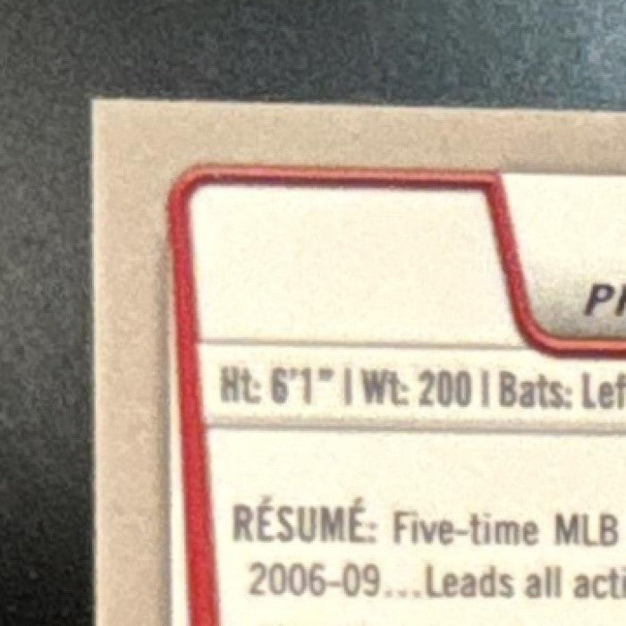 2012 Bowman Chrome Chase Utley Green Refractor #197 Philadelphia Phillies