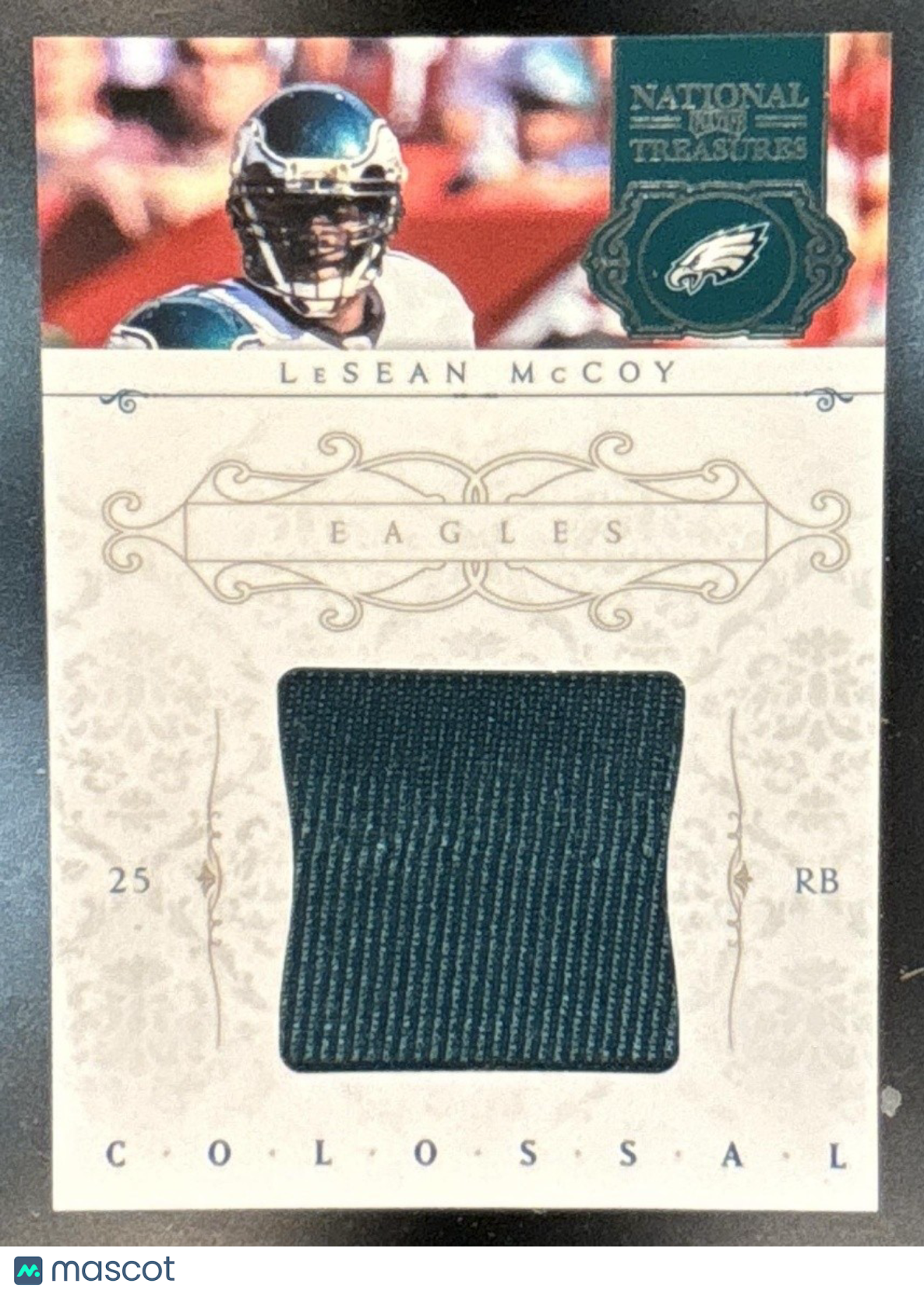 2011 National Treasures LeSean McCoy Colossal Materials /71 #15 MEM Eagles