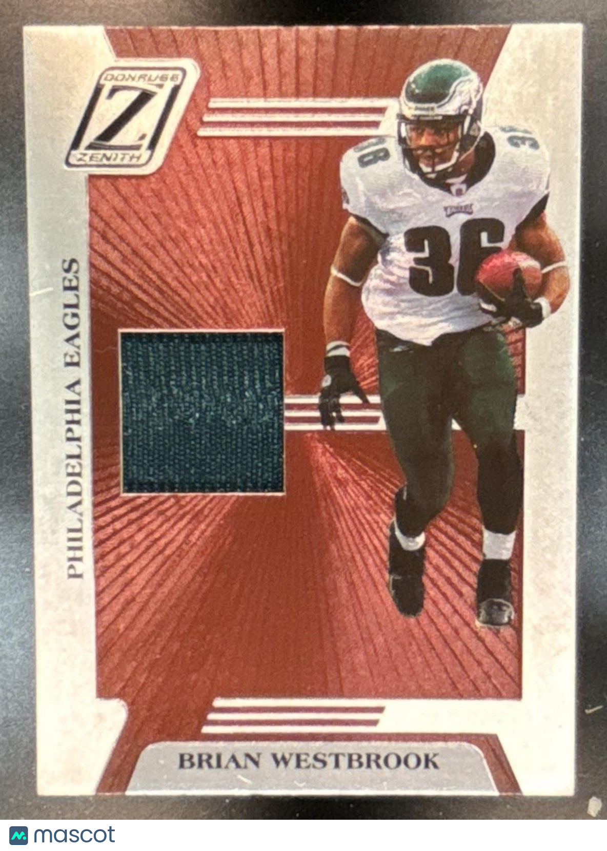 2005 Donruss Zenith Brian Westbrook Z Jerseys #Z-72 MEM Philadelphia Eagles