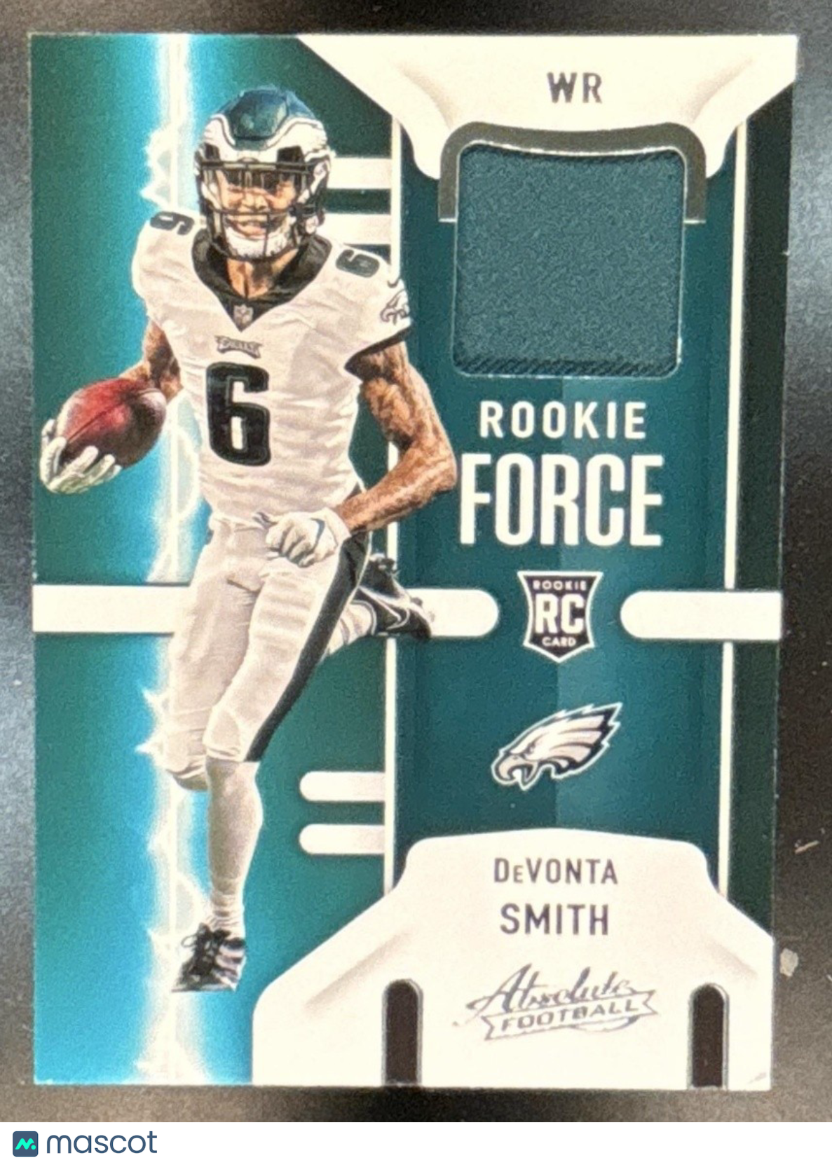 2021 Panini Absolute DeVonta Smith Rookie Force MEM RC Philadelphia Eagles