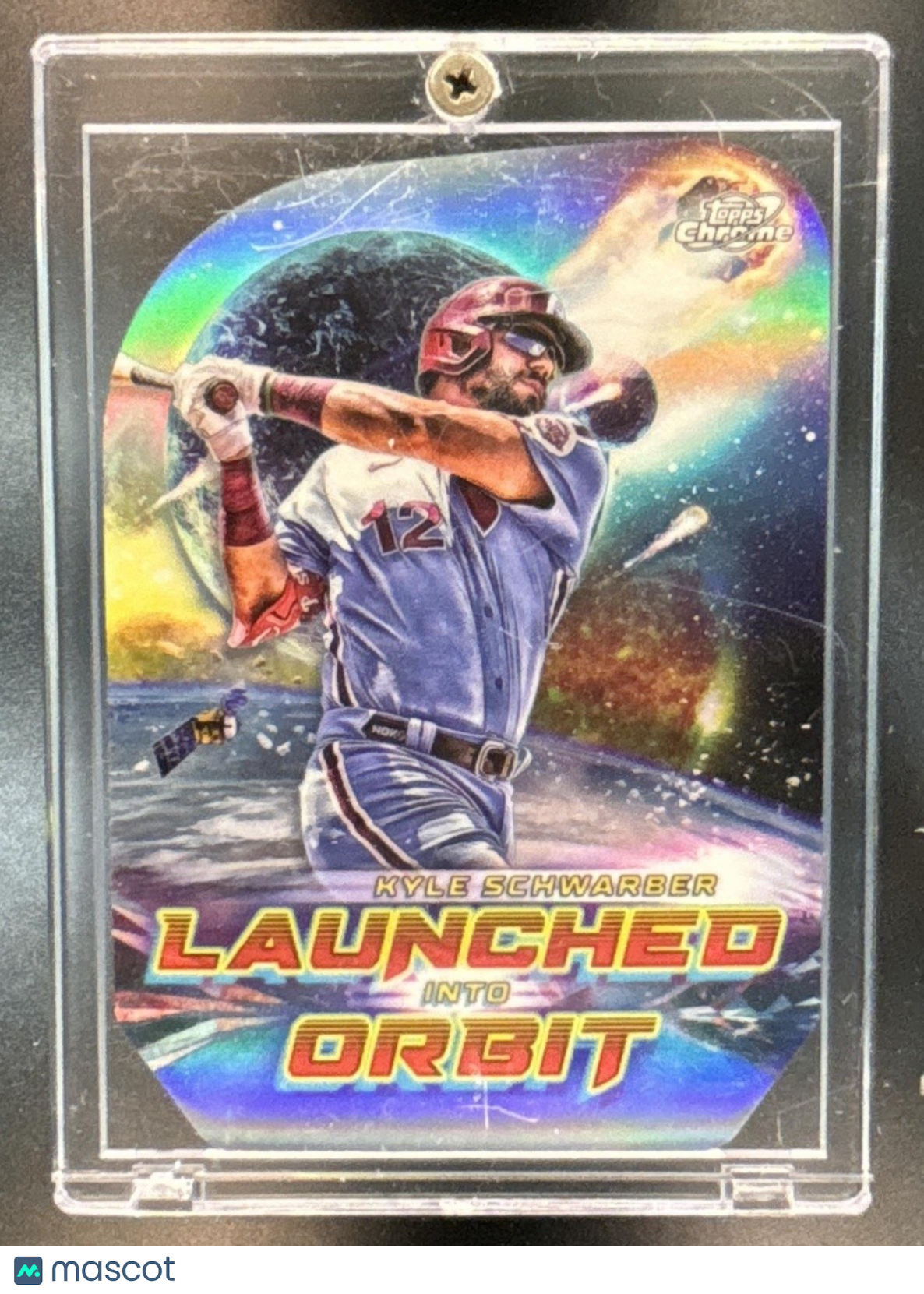 2023 Topps Cosmic Chrome Kyle Schwarber Launched Into Orbit #LIO-12 Phillies