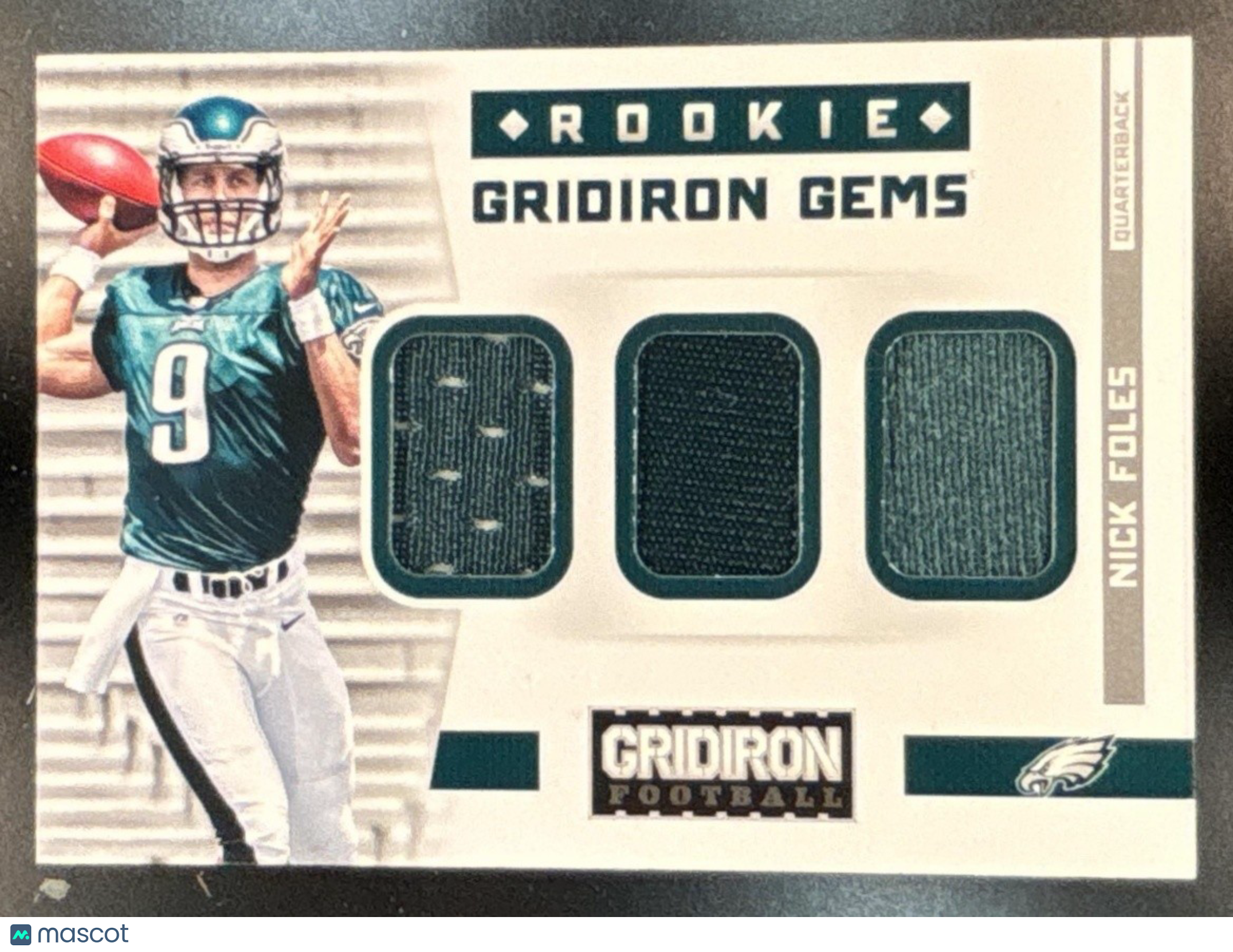 2012 Gridiron Nick Foles Rookie Gems Jerseys Trios /199 #7 RC Eagles