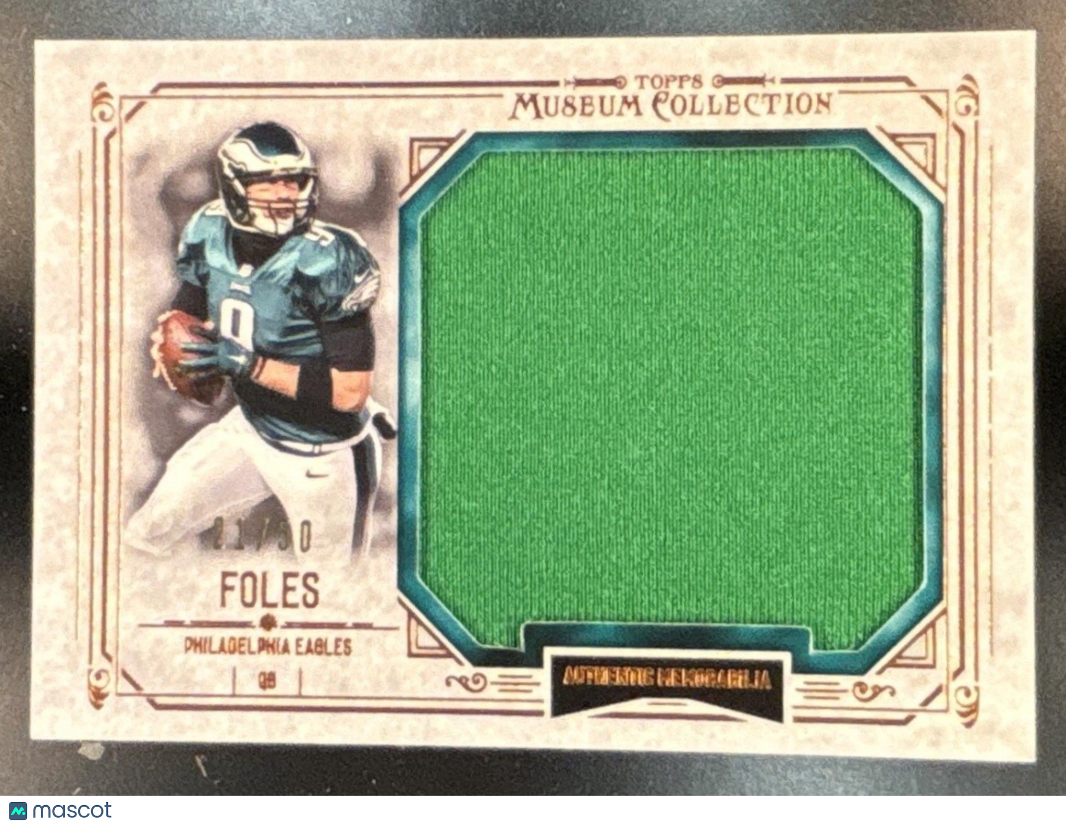2014 Topps Museum Collection Nick Foles Jumbo Relics Copper /50 Eagles