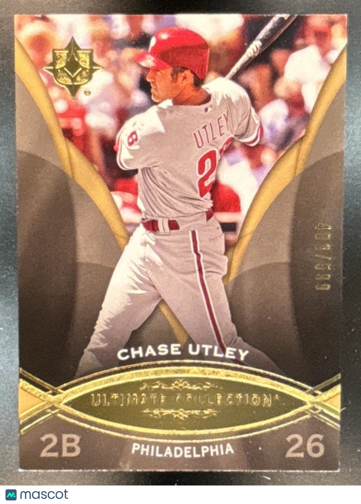 2009 Upper Deck Ultimate Collection Chase Utley /599 #41 Philadelphia Phillies