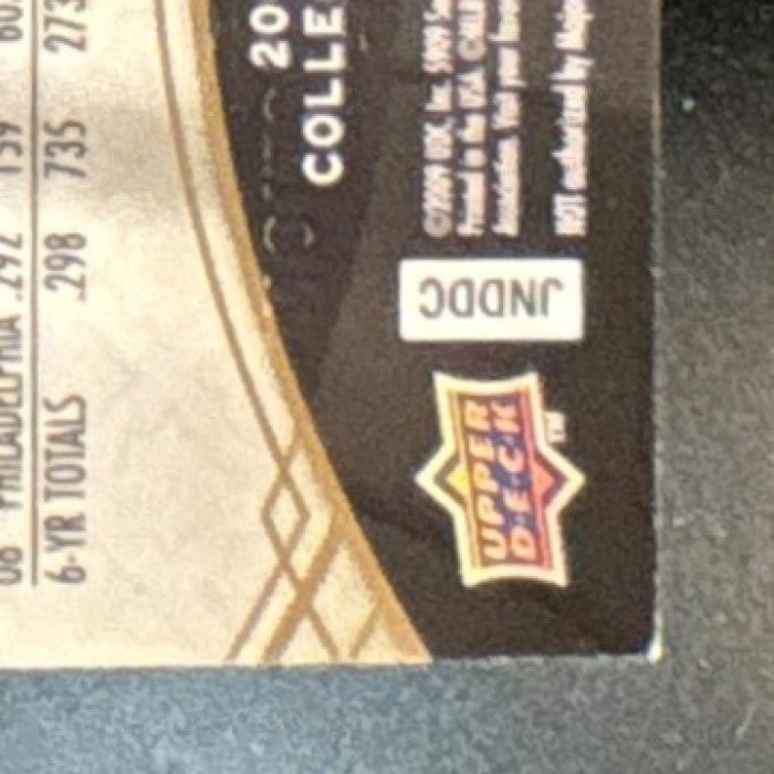 2009 Upper Deck Ultimate Collection Chase Utley /599 #41 Philadelphia Phillies