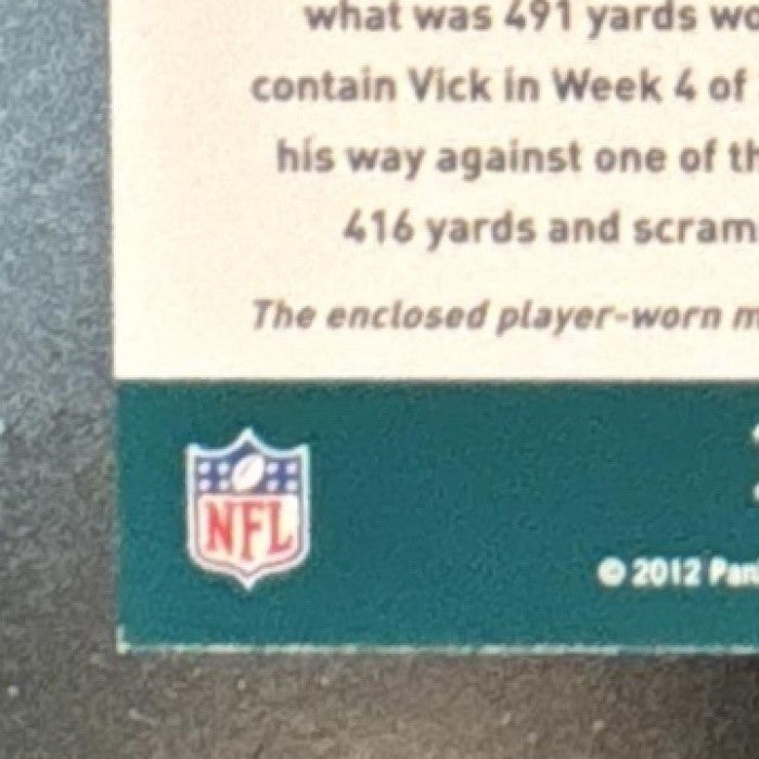 2012 Panini Prestige Michael Vick Stars of the NFL Materials /249 #26 MEM Eagles
