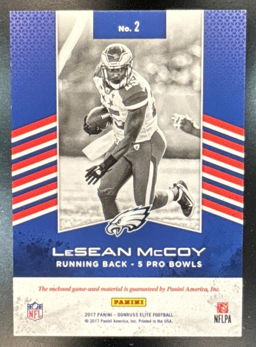2017 Panini Donruss Elite LeSean McCoy Pro Bowl Standouts #2 Philadelphia Eagles