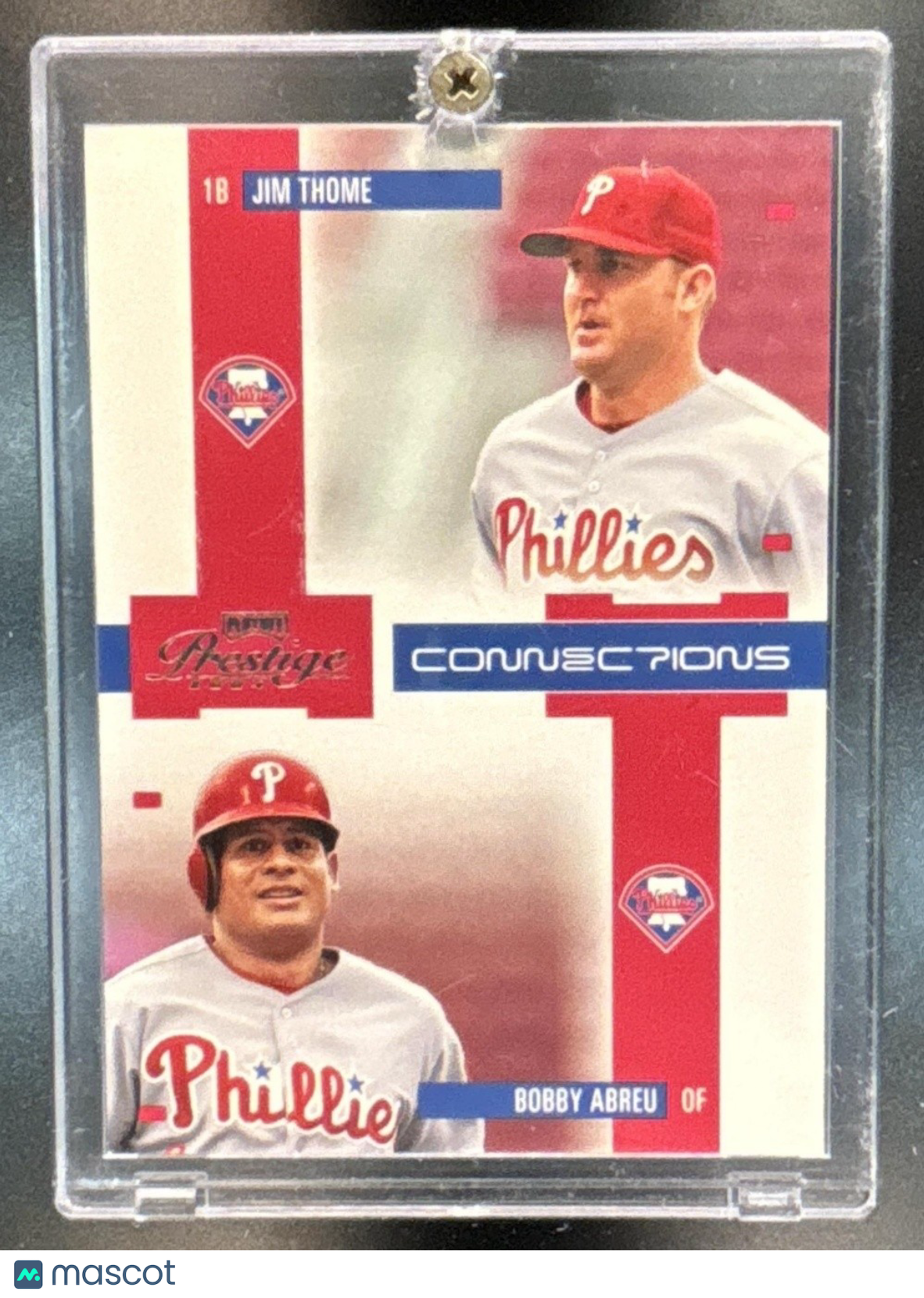 2004 Playoff Prestige Jim Thome Bobby Abreu Connections #C-18 Phillies
