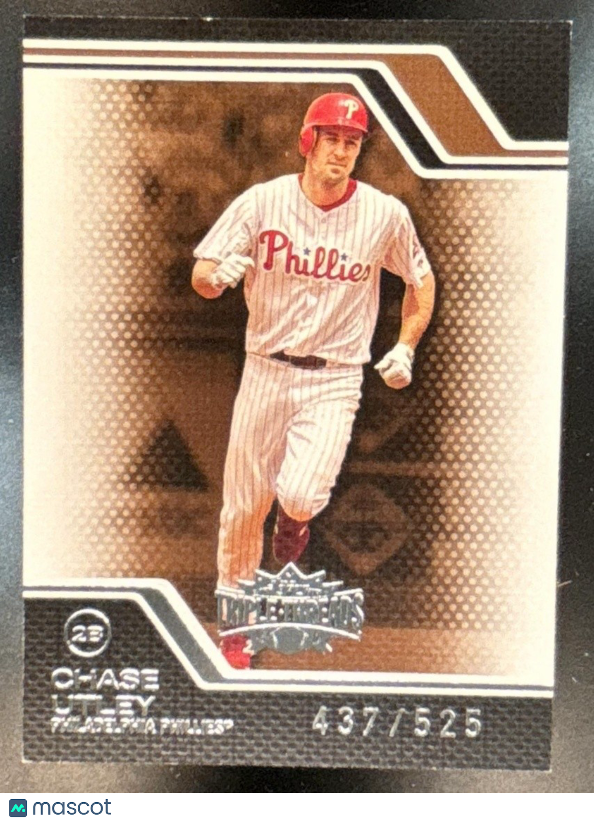 2008 Topps Triple Threads Chase Utley Sepia /525 #24 Philadelphia Phillies