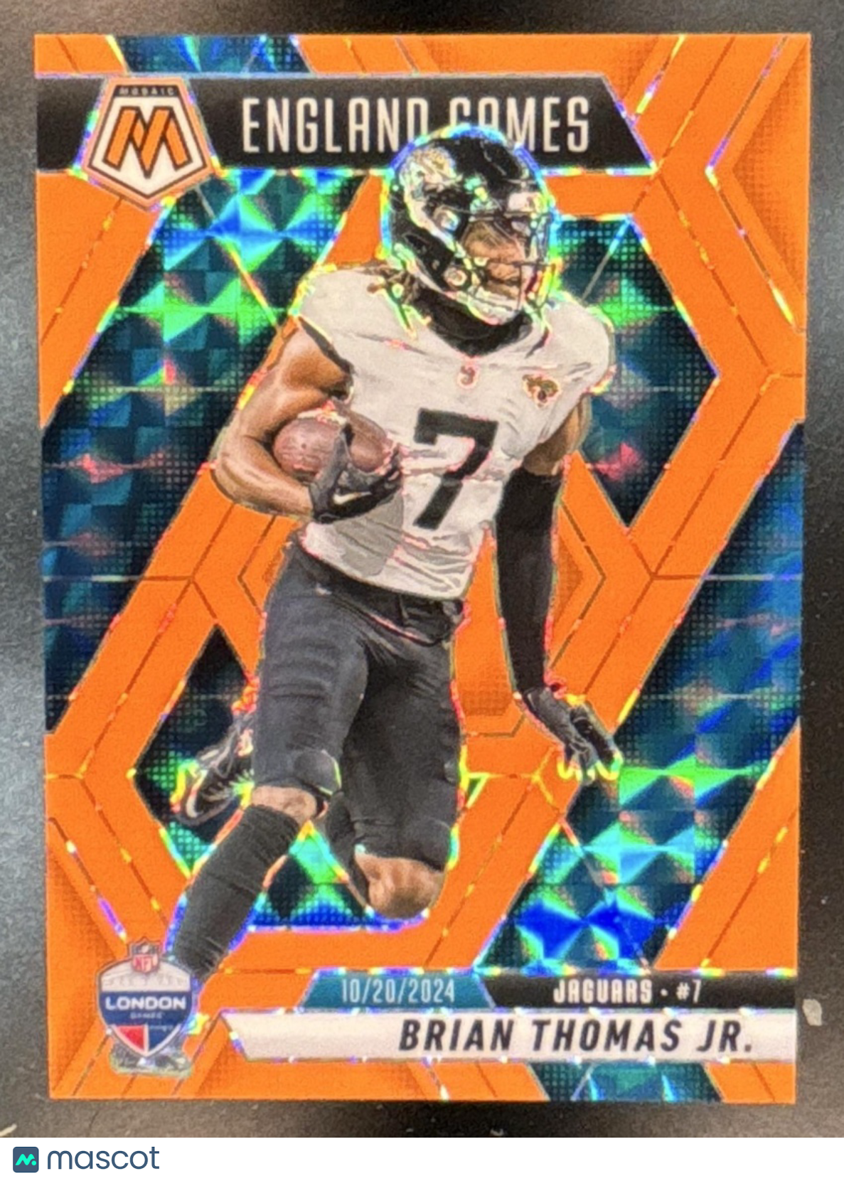2025 Mosaic Brian Thomas Jr. International Games Orange Fluorescent /25 #256