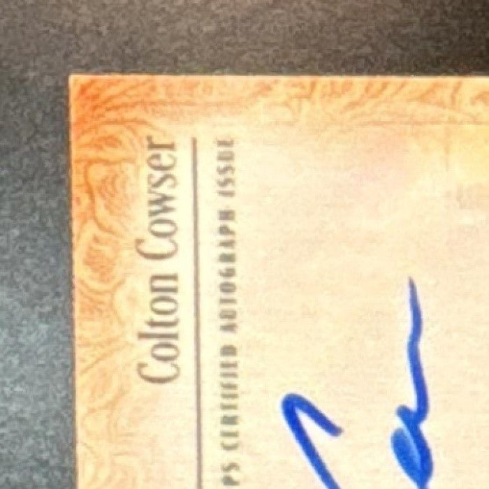 2026 Topps Tier One Colton Cowser Auto Relic /199 #AT1R-CC MEM Baltimore Orioles
