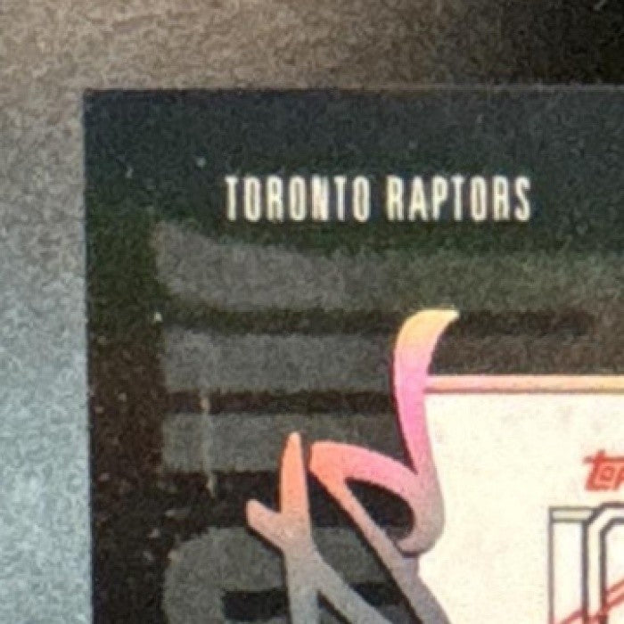 2025-26 Topps Signature Class Gradey Dick Shadow Scripts Auto Toronto Raptors