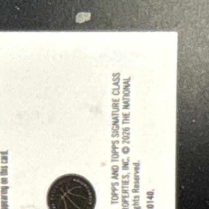 2025-26 Topps Signature Class Gradey Dick Shadow Scripts Auto Toronto Raptors